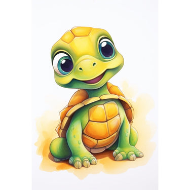 Tortoise Watercolor Canvas